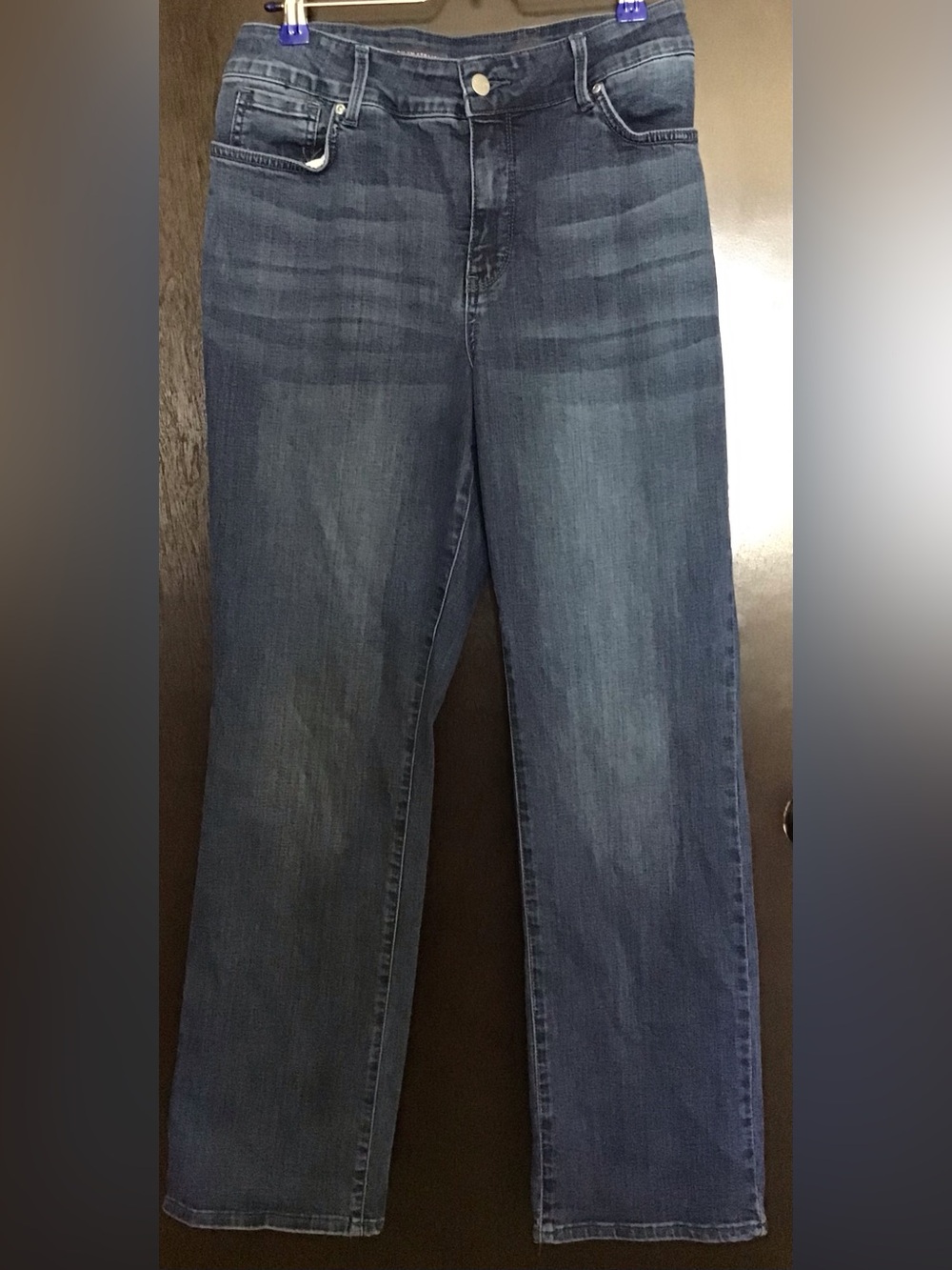 NYDJ Women's Straight-Leg Blue Jeans